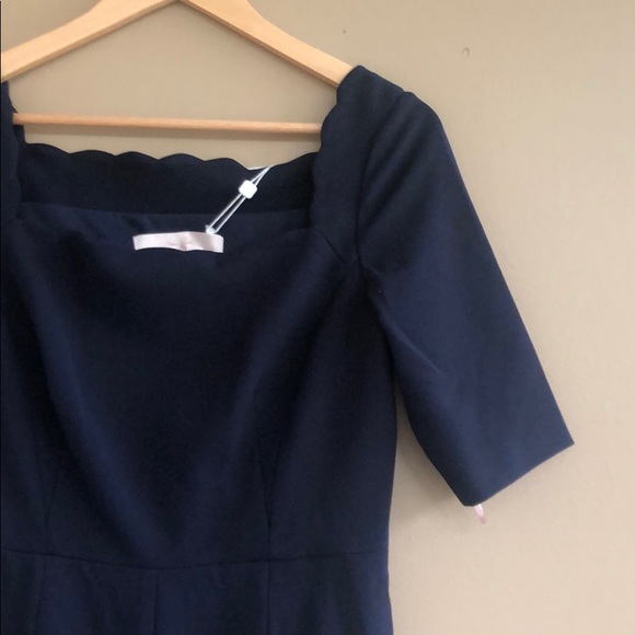 NEW • Gal Meets Glam • Maria Scallop Midi Dress - Picture 4 of 6